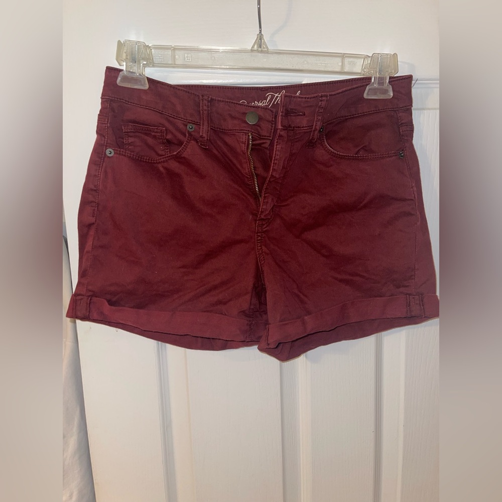 Maroon shorts size 6